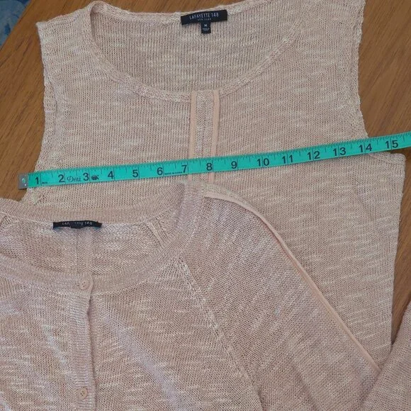 Lightweight Linen Cardigan Set - Picture 7 of 10